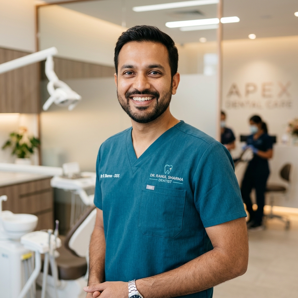 Dr. Rohan Sharma, Lead Implantologist and Dentist at Harmony Dental Care Vadodara